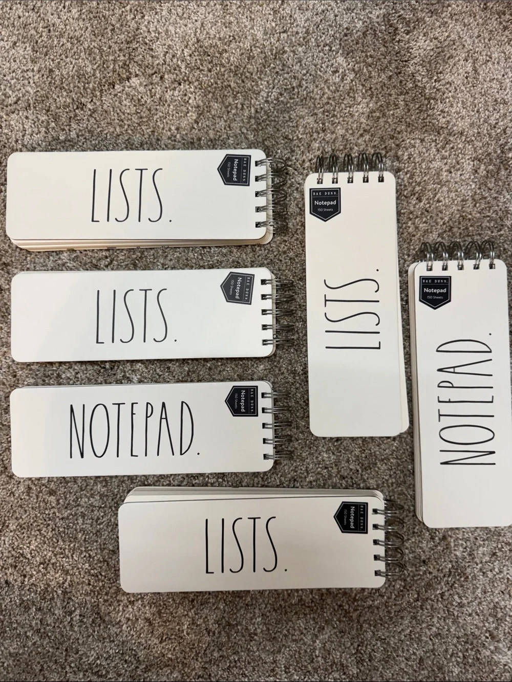 NEW 6 Rae Dunn notepads